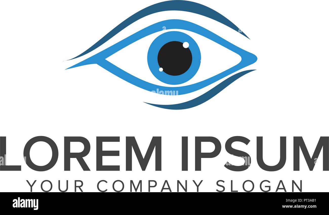 Logo oeil modèle concept design médical. Illustration de Vecteur