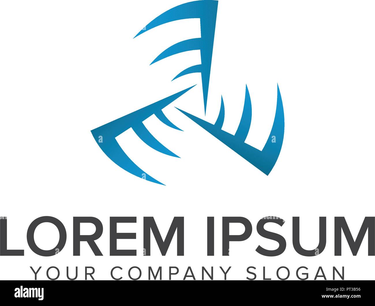 La rotation de l'énergie d'un logo. La technologie de la science concept design de logo template Illustration de Vecteur