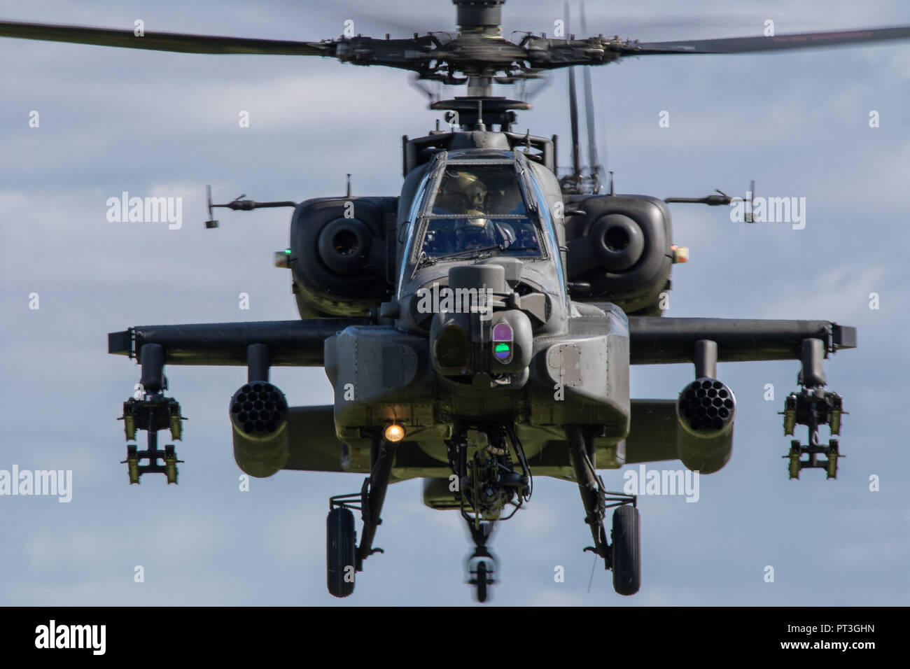 Coprs de l'armée de l'air hélicoptère Apache Longbow. Banque D'Images
