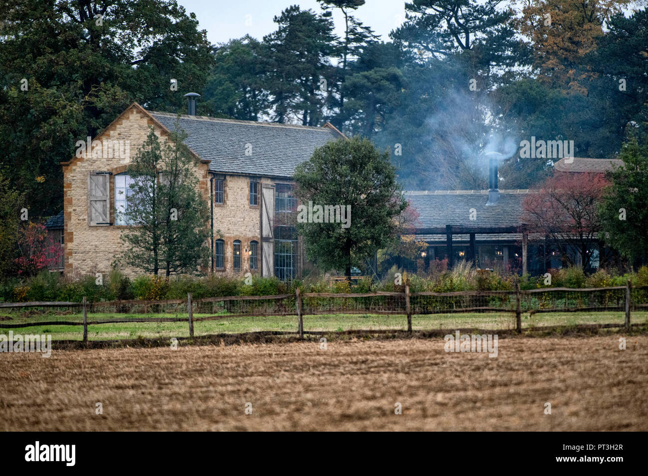 David et Victoria Beckham 18millions € somptueux domaine près de Cotswold Chadlington dans l'Oxfordshire. Banque D'Images