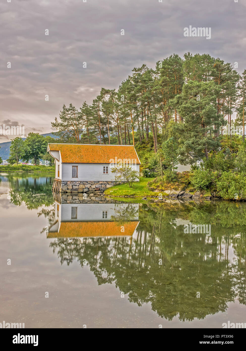 Seahouse de Katavagen Sunnmore, Open Air Museum, Alesund, Norvège Banque D'Images