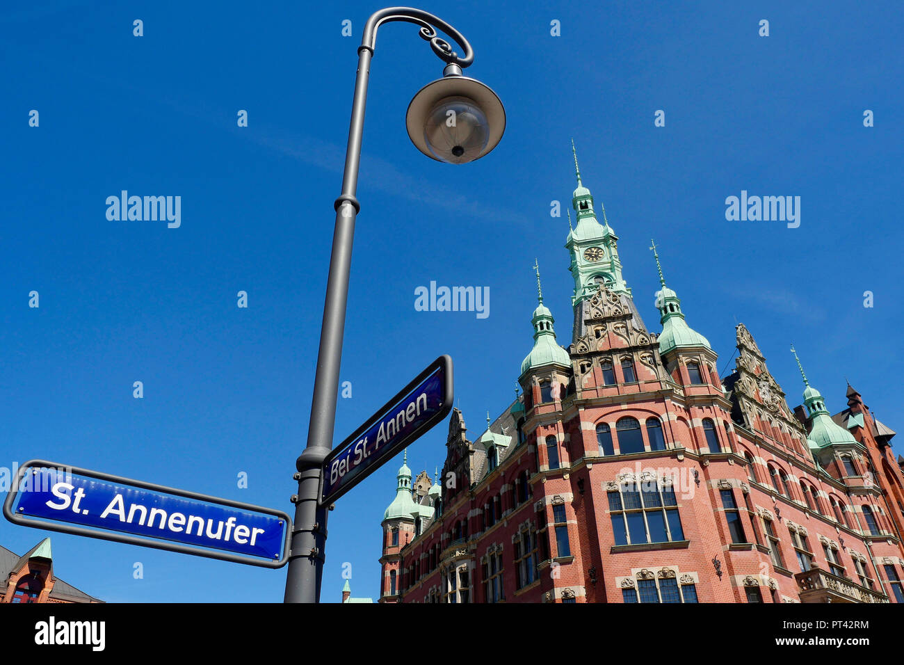 HHLA Hamburger Hafen siège logistique, près de Saint Annen, quartier d'entrepôts, Hambourg, Allemagne Banque D'Images