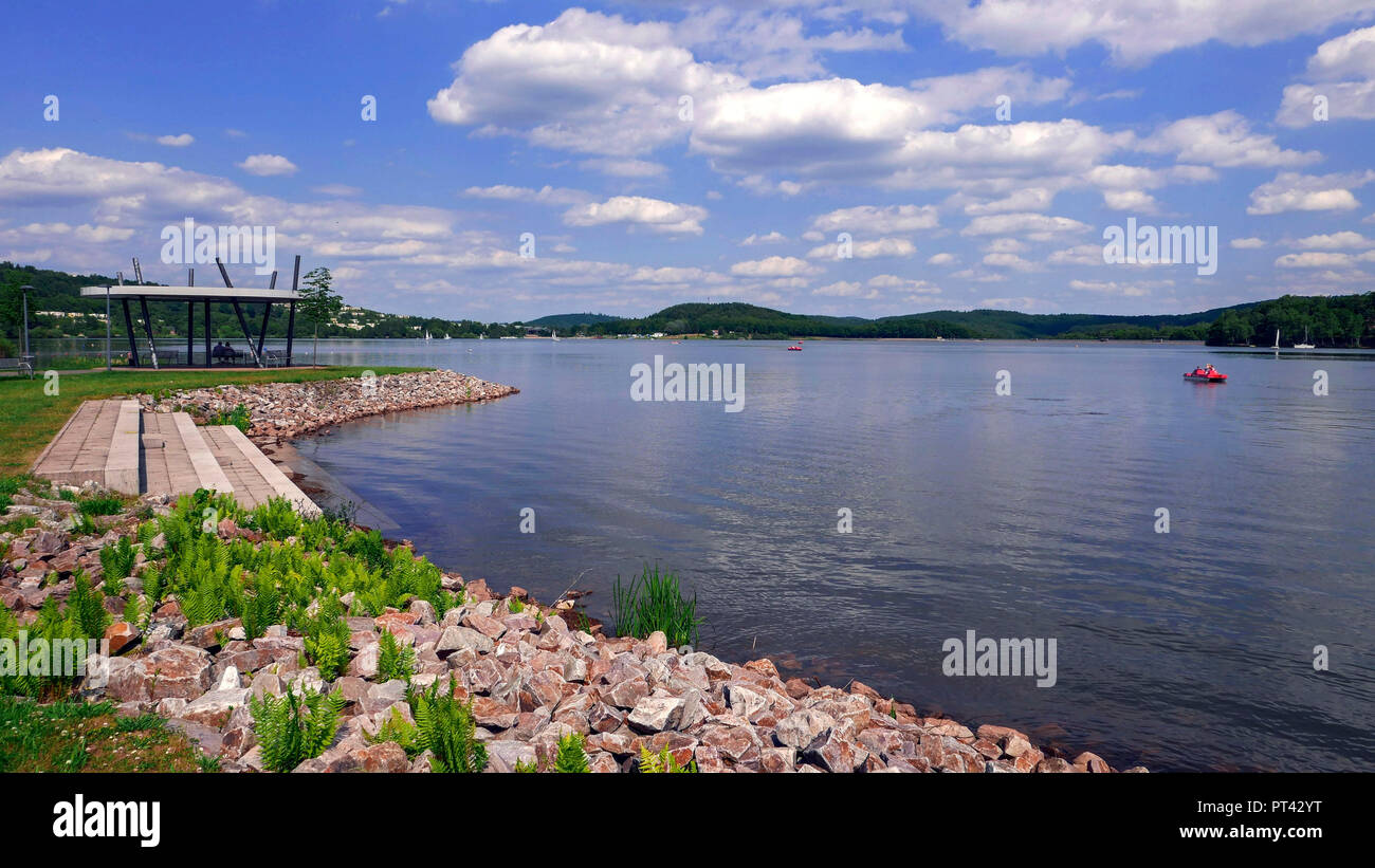 Au lac de Bostal, Nohfelden Saarland, Allemagne Photo Stock - Alamy