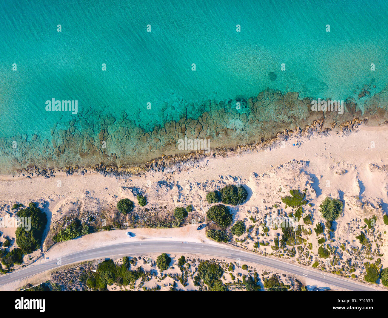 Vue aérienne de Salento, Pouilles, Salento, Italie, Europe, Banque D'Images