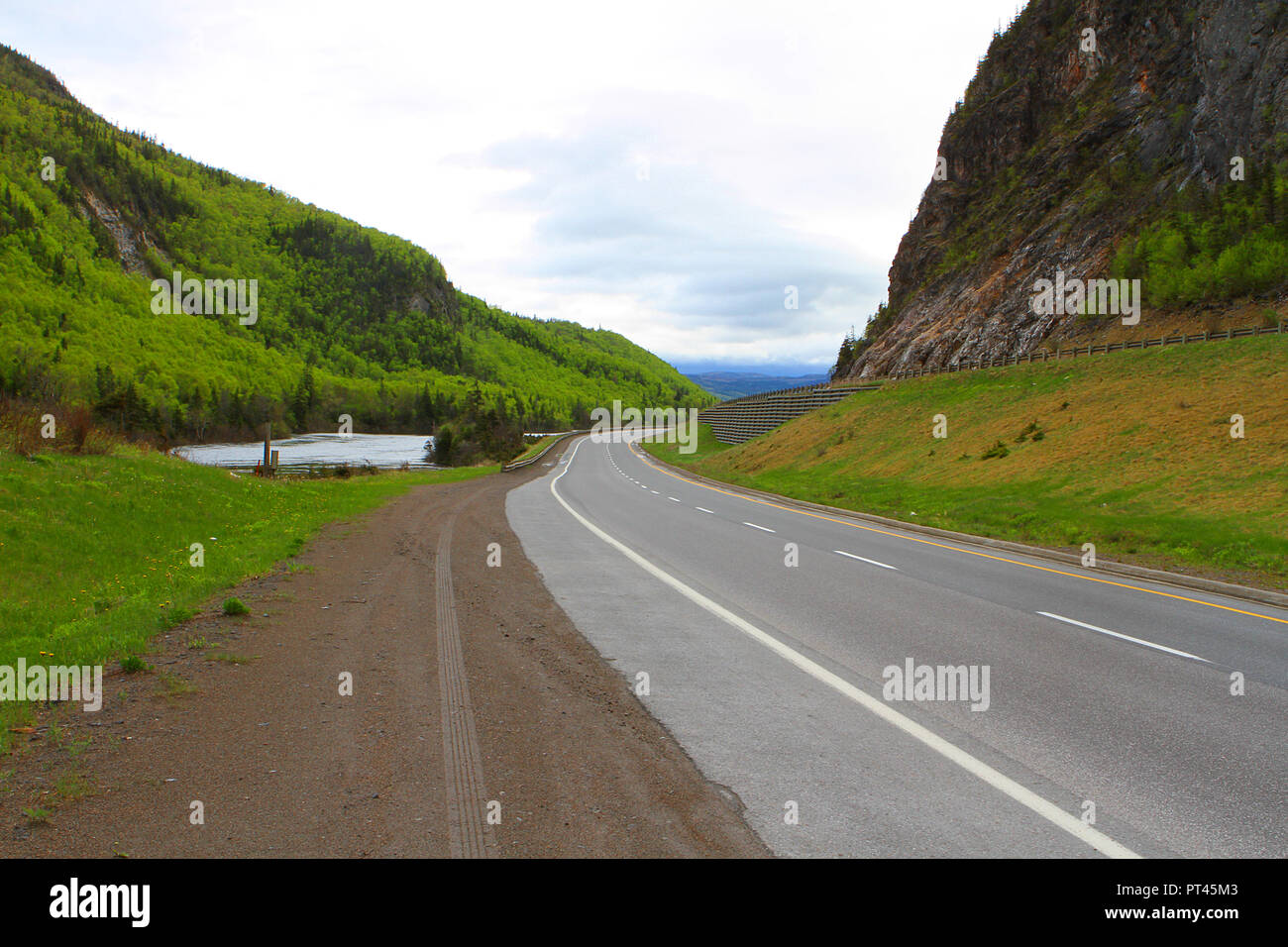 Le long de la Viking Trail, la route 430 N,Terre-Neuve - Labrador, Canada. Banque D'Images