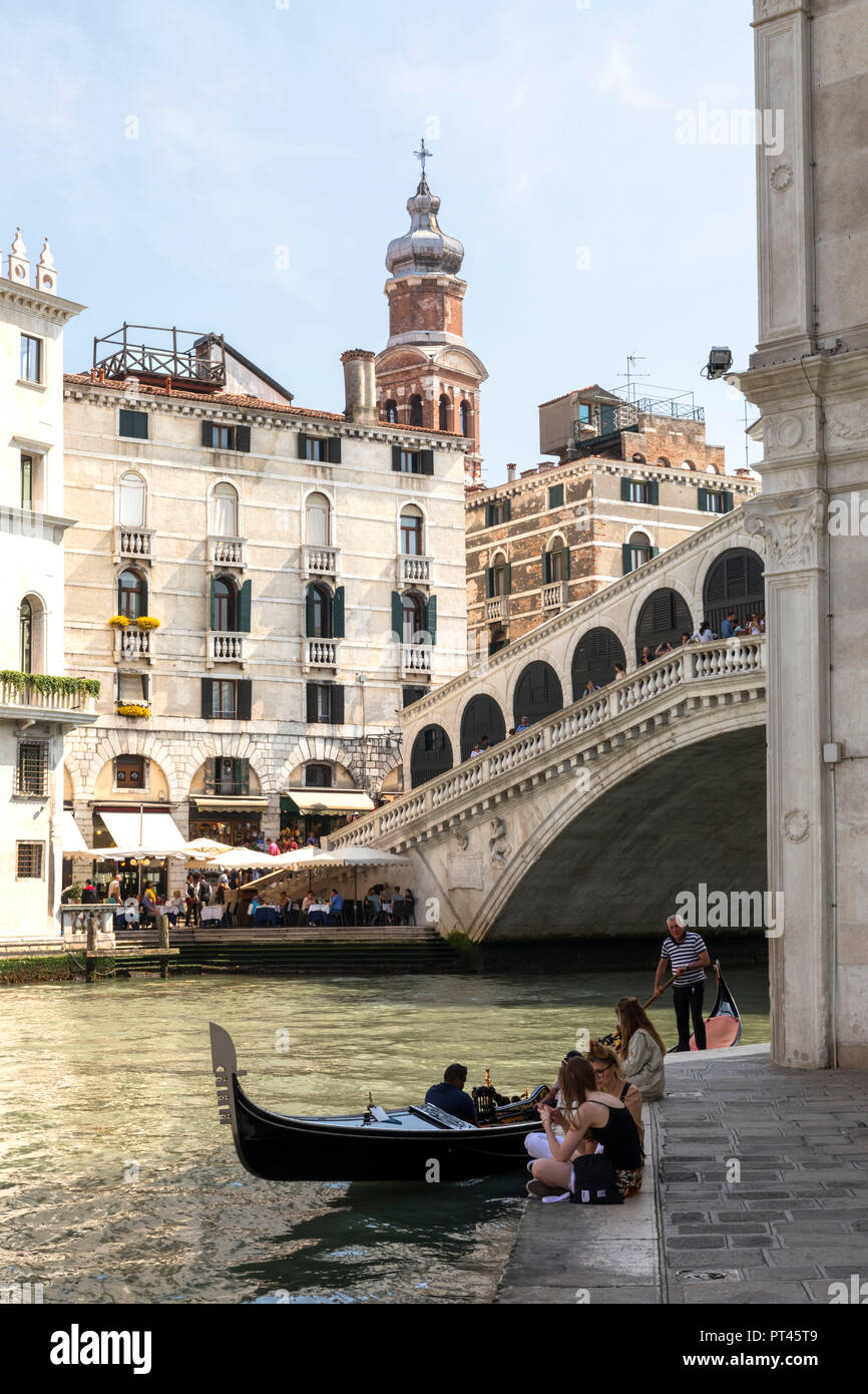 Le Grand Canal, Venise, Vénétie, Italie Banque D'Images