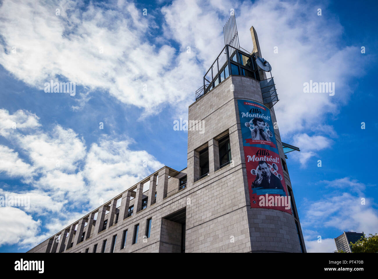 Canada, Québec, Montréal, Le Vieux Port, Pointe-à-Callière musée d'archéologie et d'histoire, extérieur Banque D'Images