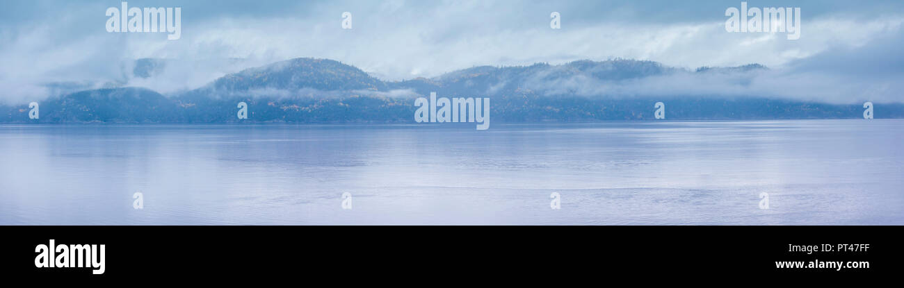 Canada, Québec, région du Saguenay-Lac Saint-Jean, Fjord du Saguenay, Québec (Charlesbourg), vue sur le fjord Banque D'Images