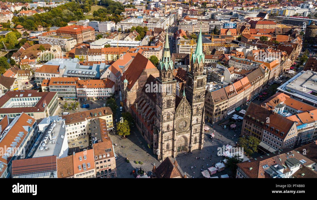 St Lorenz Kirche, église St Lorenz Nuremberg, Nuremberg, Allemagne Banque D'Images