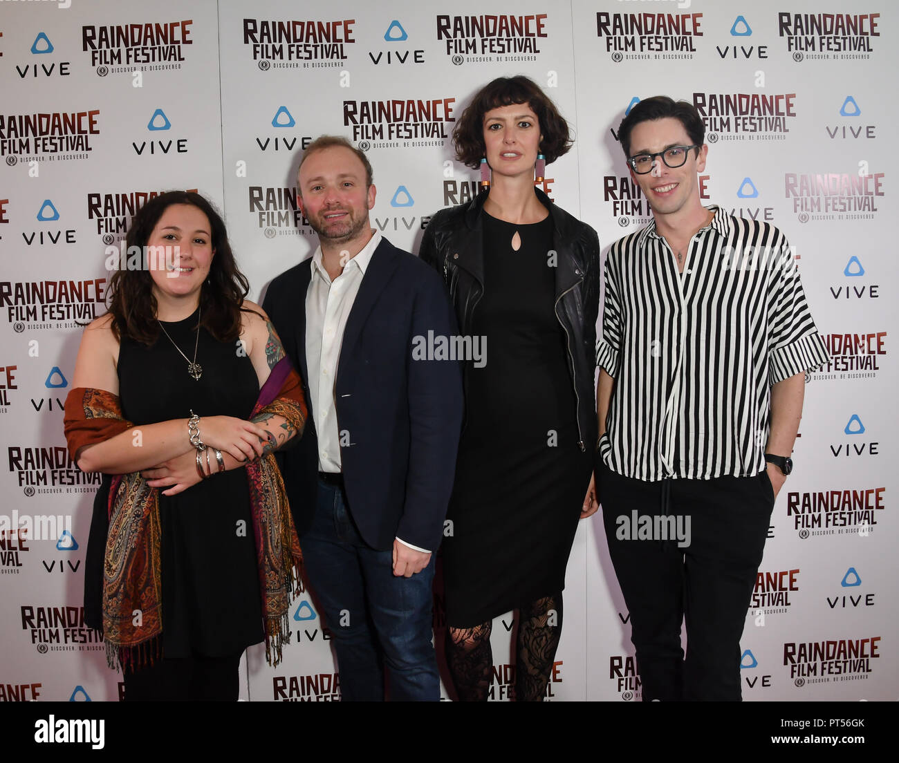 Londres, Royaume-Uni. 6 octobre 2018. L'équipe d'Opinions nommé assiste à la Raindance Film Festival - VR Awards, Londres, Royaume-Uni. 6 octobre 2018. Credit Photo : Alamy/Capital Live News Banque D'Images