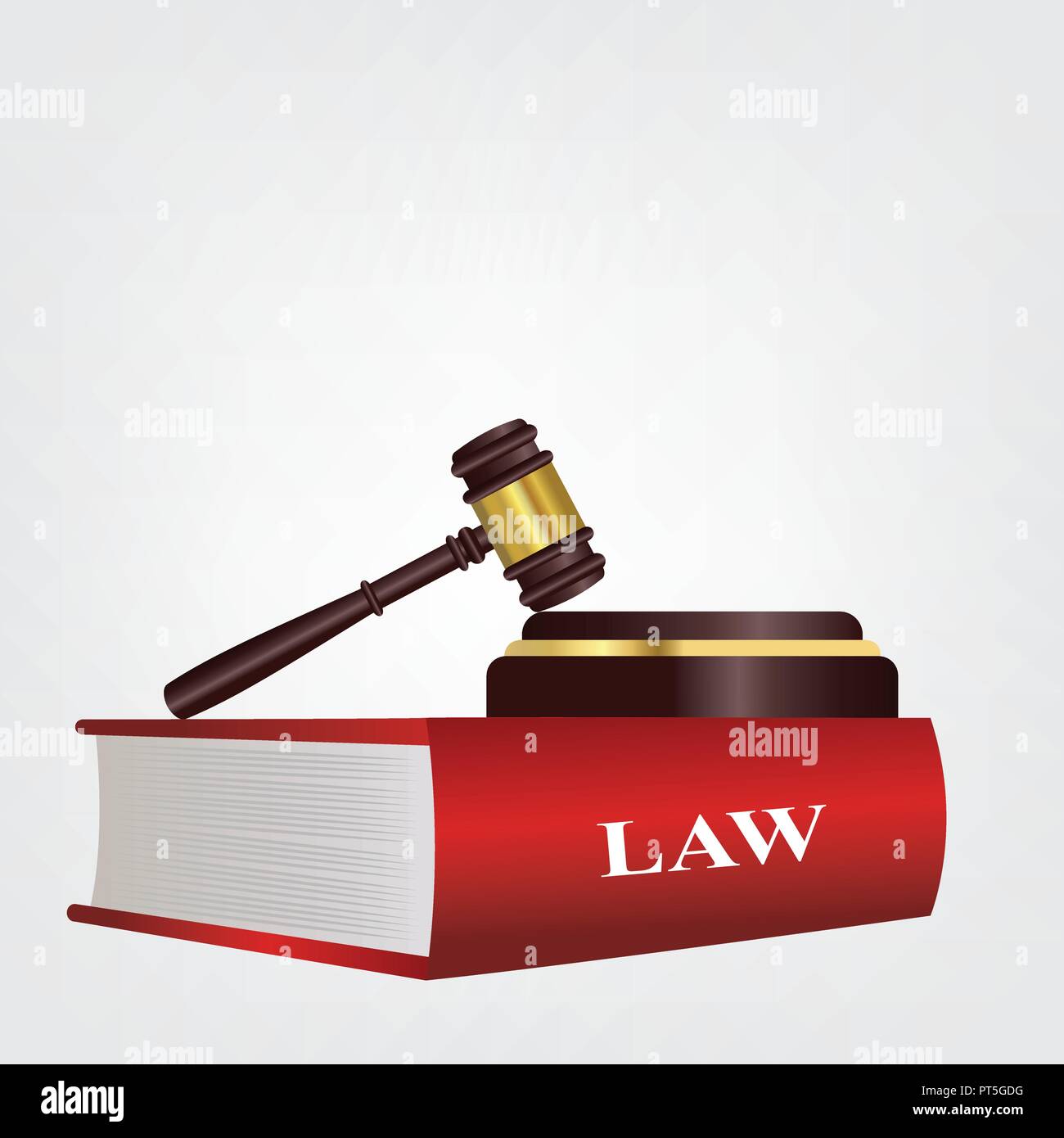 En droit, un jugement est une décision de la Cour concernant les droits et obligations des parties à une action ou procédure judiciaire. Illustration de Vecteur