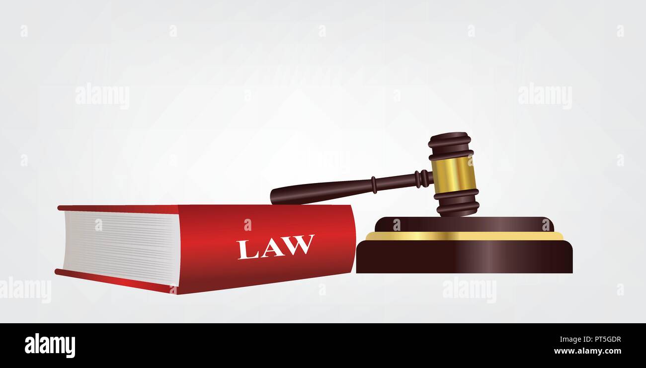 En droit, un jugement est une décision de la Cour concernant les droits et obligations des parties à une action ou procédure judiciaire. Illustration de Vecteur