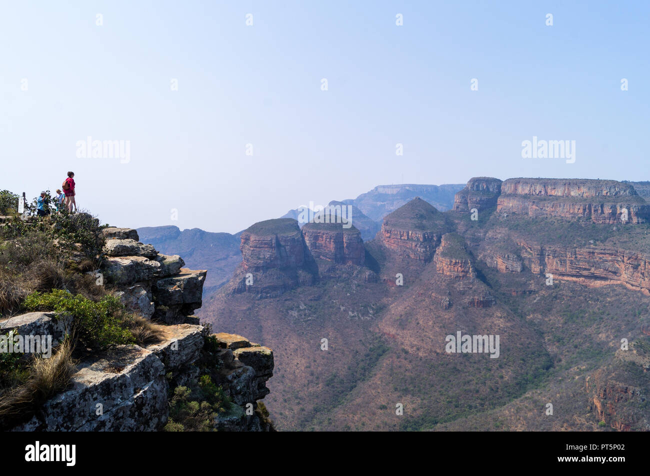 Blyde River Canyon - Trois Rondavels Banque D'Images