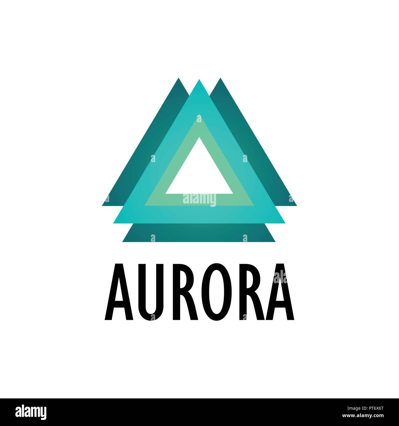 Logotype de Aurora, Northern Lights Illustration de Vecteur