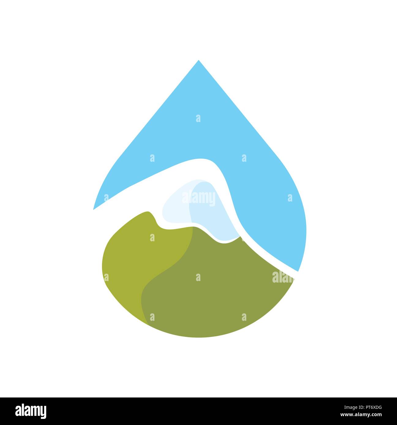 Logo de montagnes alpines Illustration de Vecteur