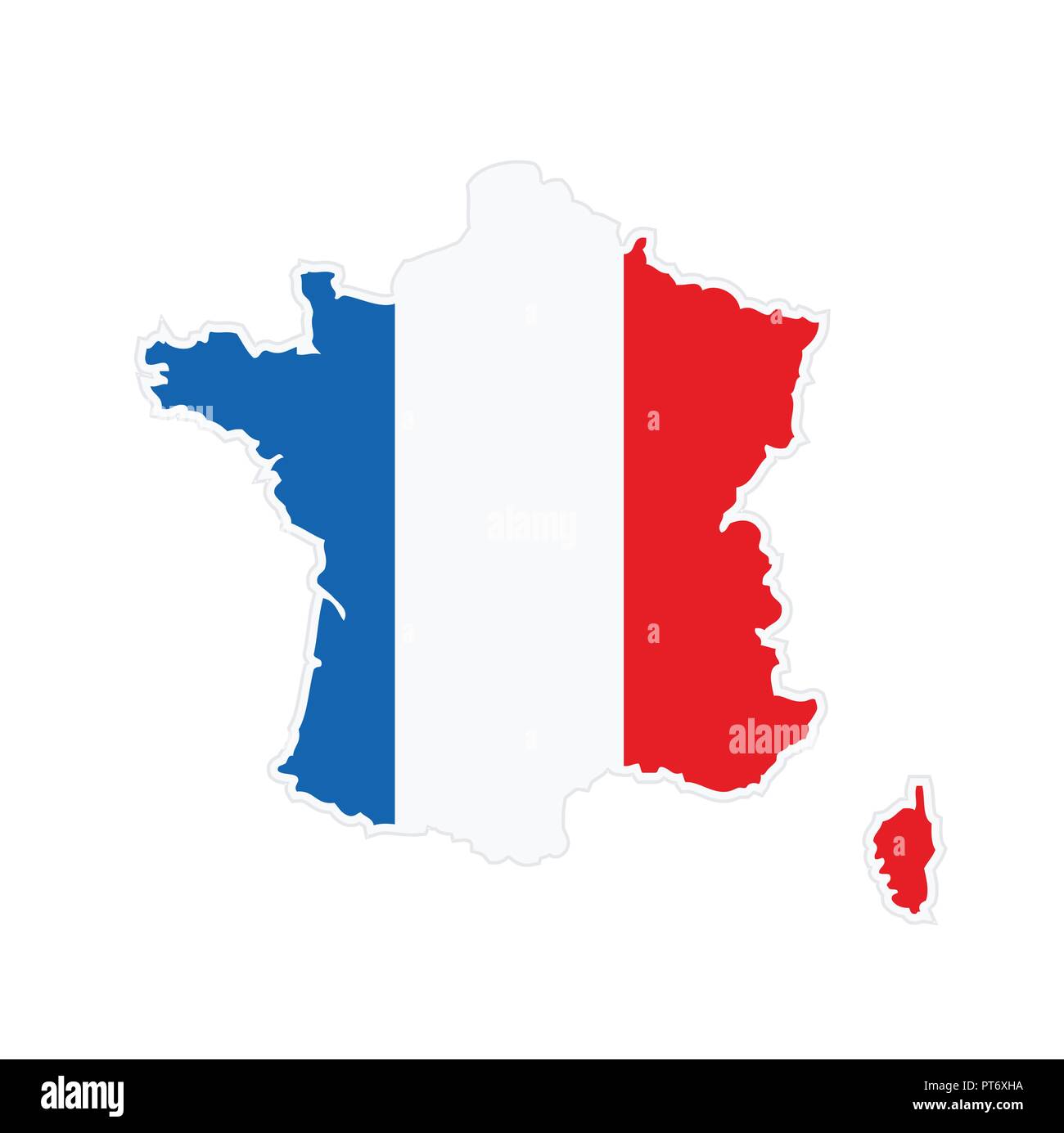 Carte de France Illustration de Vecteur