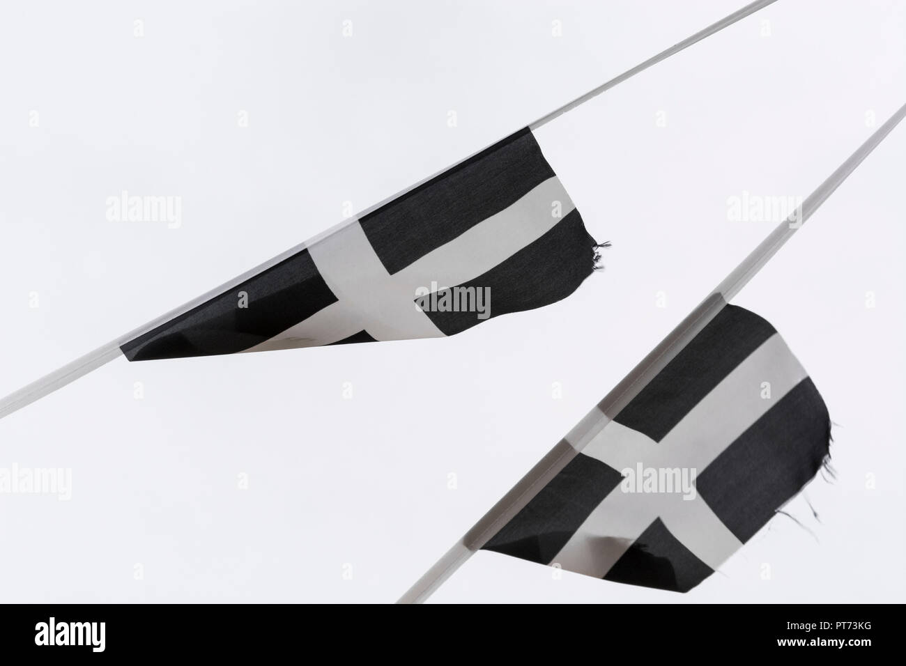 Le Drapeau de saint Pirrin, Cornwall. Banque D'Images