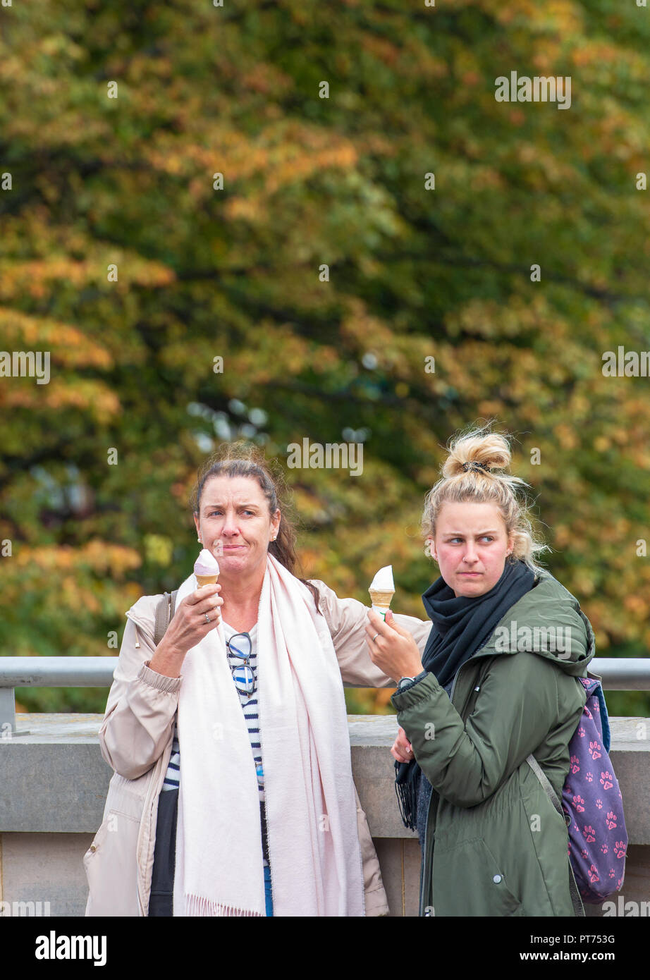 Les jardins de Princes street à l'Ouest, l'automne Banque D'Images