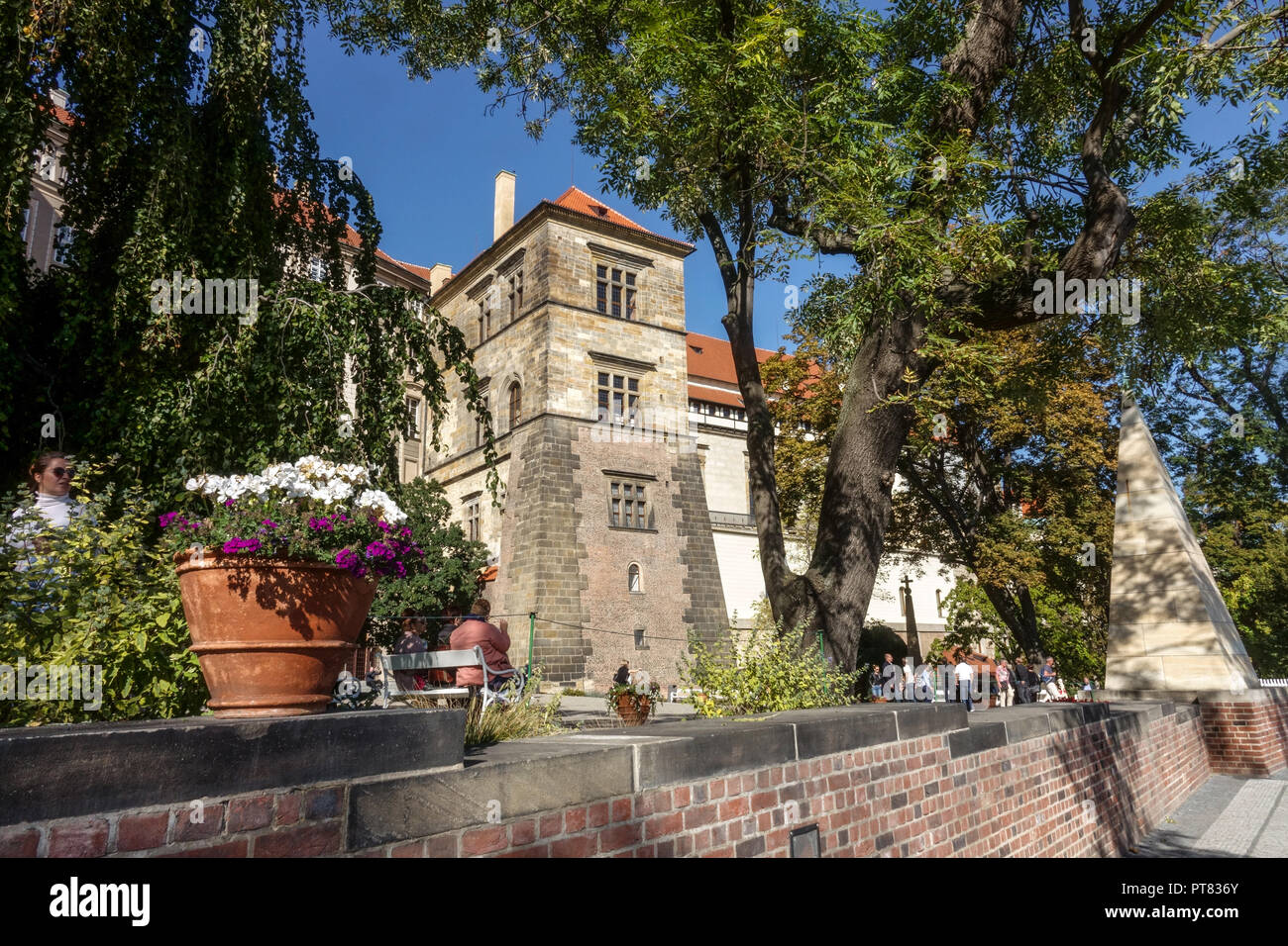 Jardins du sud de Prague Château de Prague jardin Hartig, République tchèque Banque D'Images