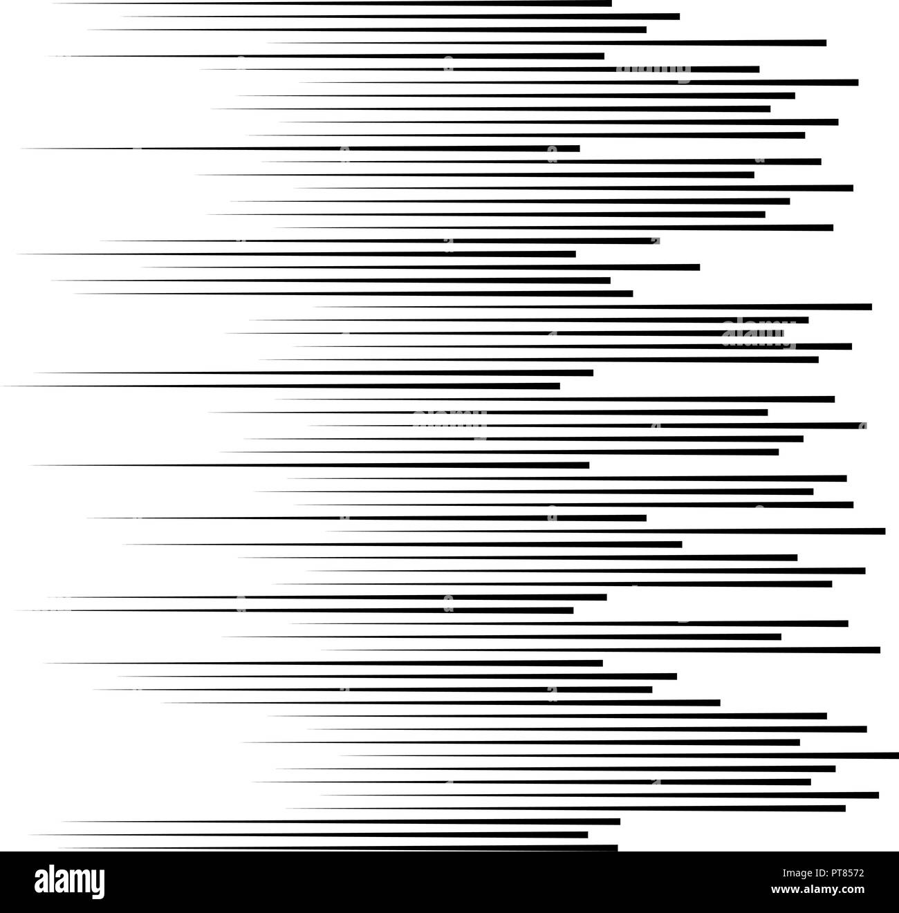 Vitesse vecteur fond. bande dessinée manga illustration avec des lignes horizontales. action abstrait dessin en noir et blanc. vitesse cartoon. motion line backgroun Illustration de Vecteur