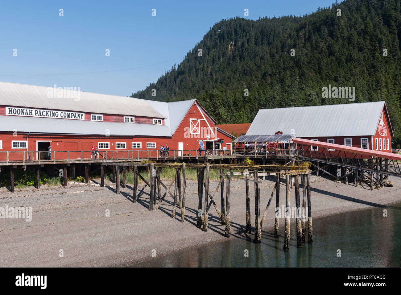 Le bâtiment de l'ancienne Hoonah packing company et musée, , Hoonah, Alaska Banque D'Images