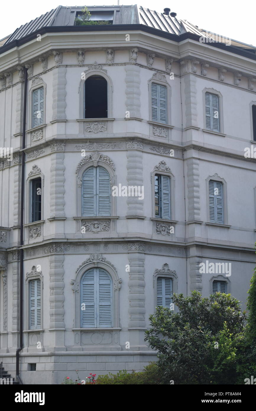 Villa italienne de Como, Italie Banque D'Images
