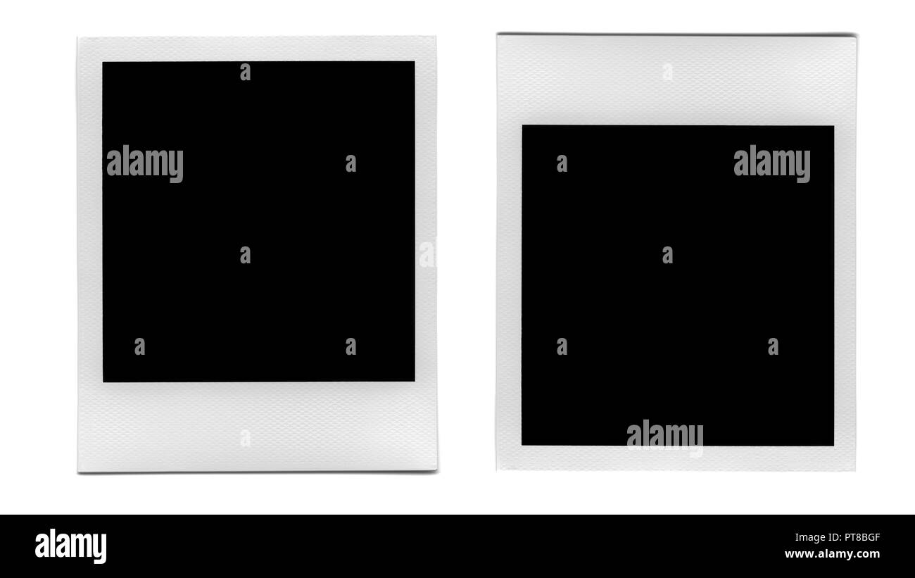 Retro vide instant photo réaliste avec ombre Banque D'Images