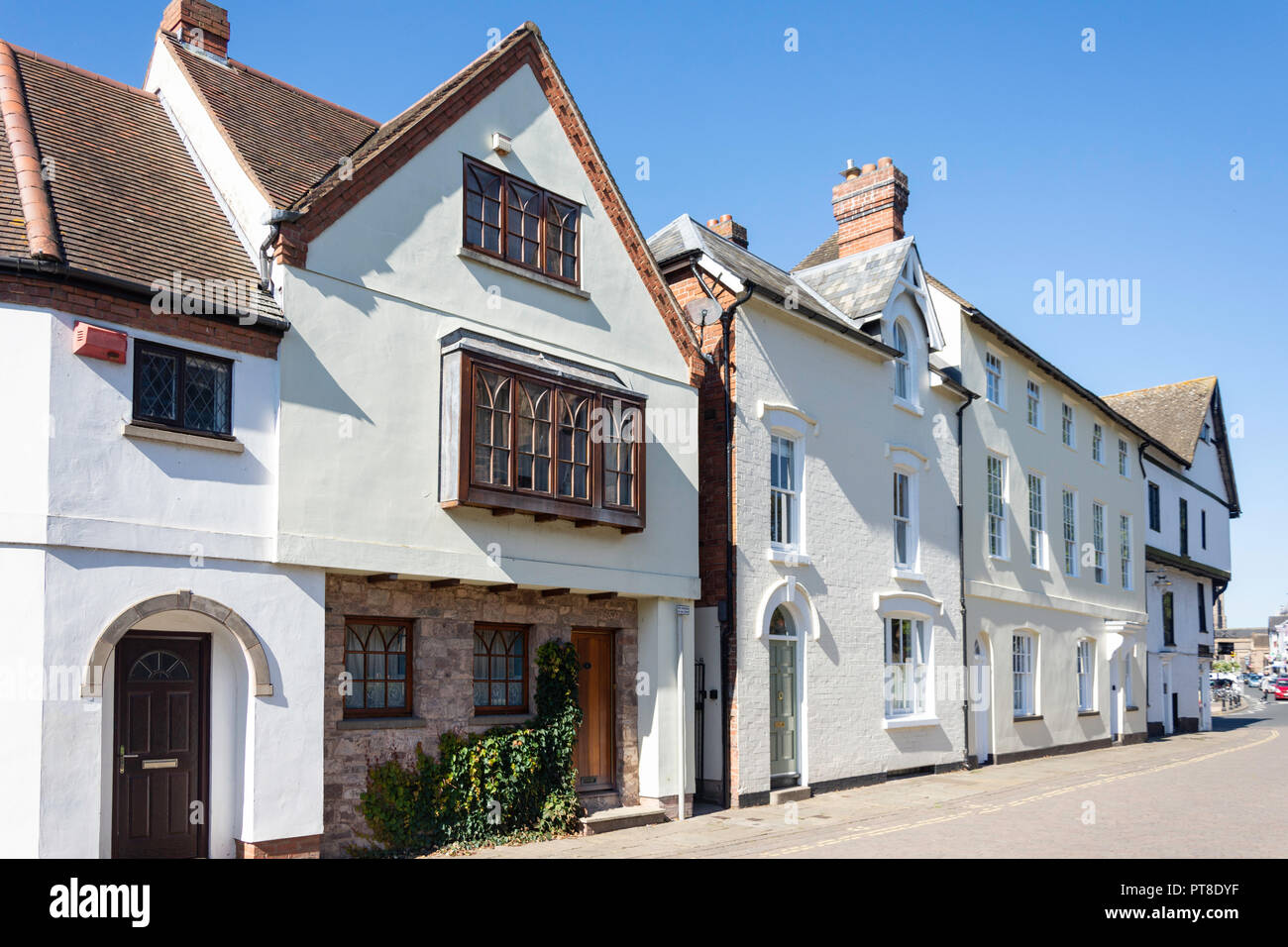 Cour du Palais, bâtiments d'époque, Hereford, Herefordshire, Angleterre, Royaume-Uni Banque D'Images