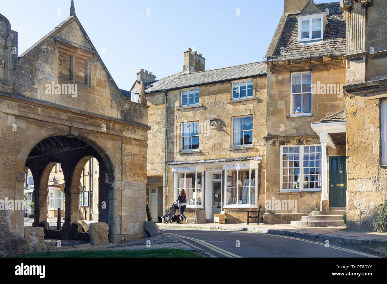 Market Hall, High Street, Chipping Campden, Gloucestershire, Angleterre, Royaume-Uni Banque D'Images