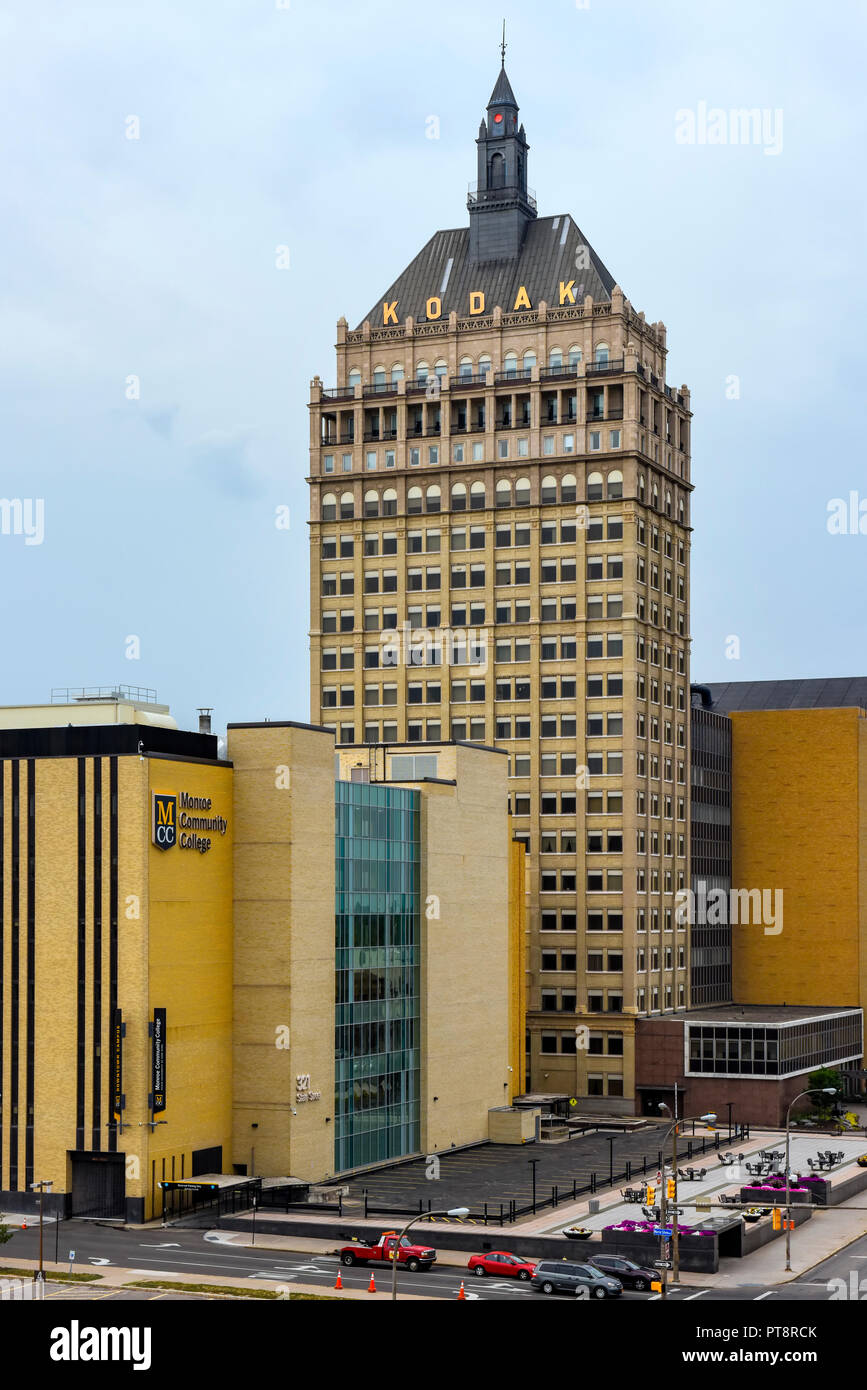 Appareil photo Kodak Eastman Corporation siège, Rchester, New York, USA Banque D'Images