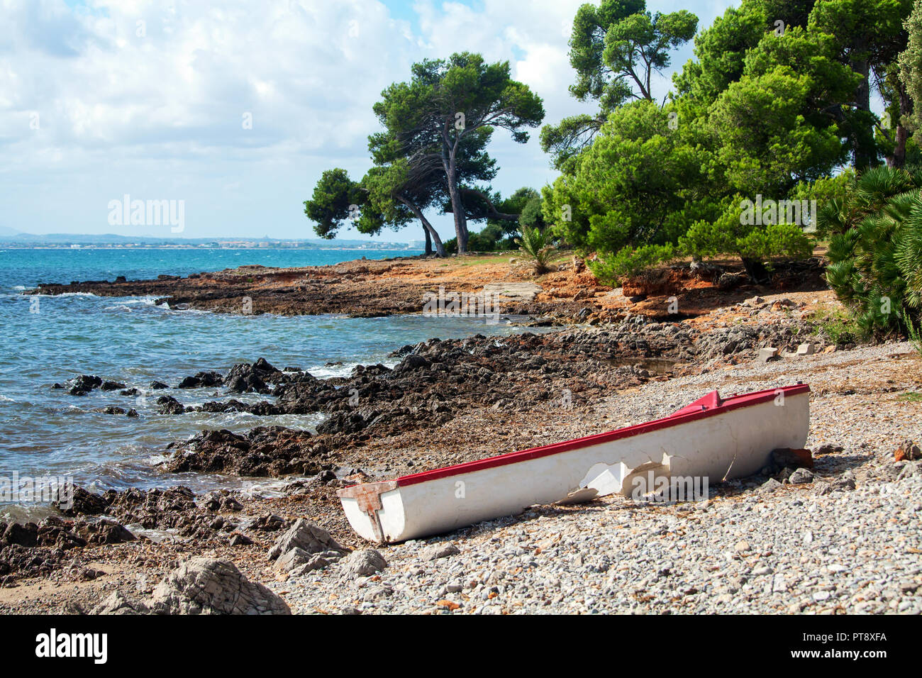 Plage d'Alcanada près d'Alcudia, Majorque, Espagne Banque D'Images