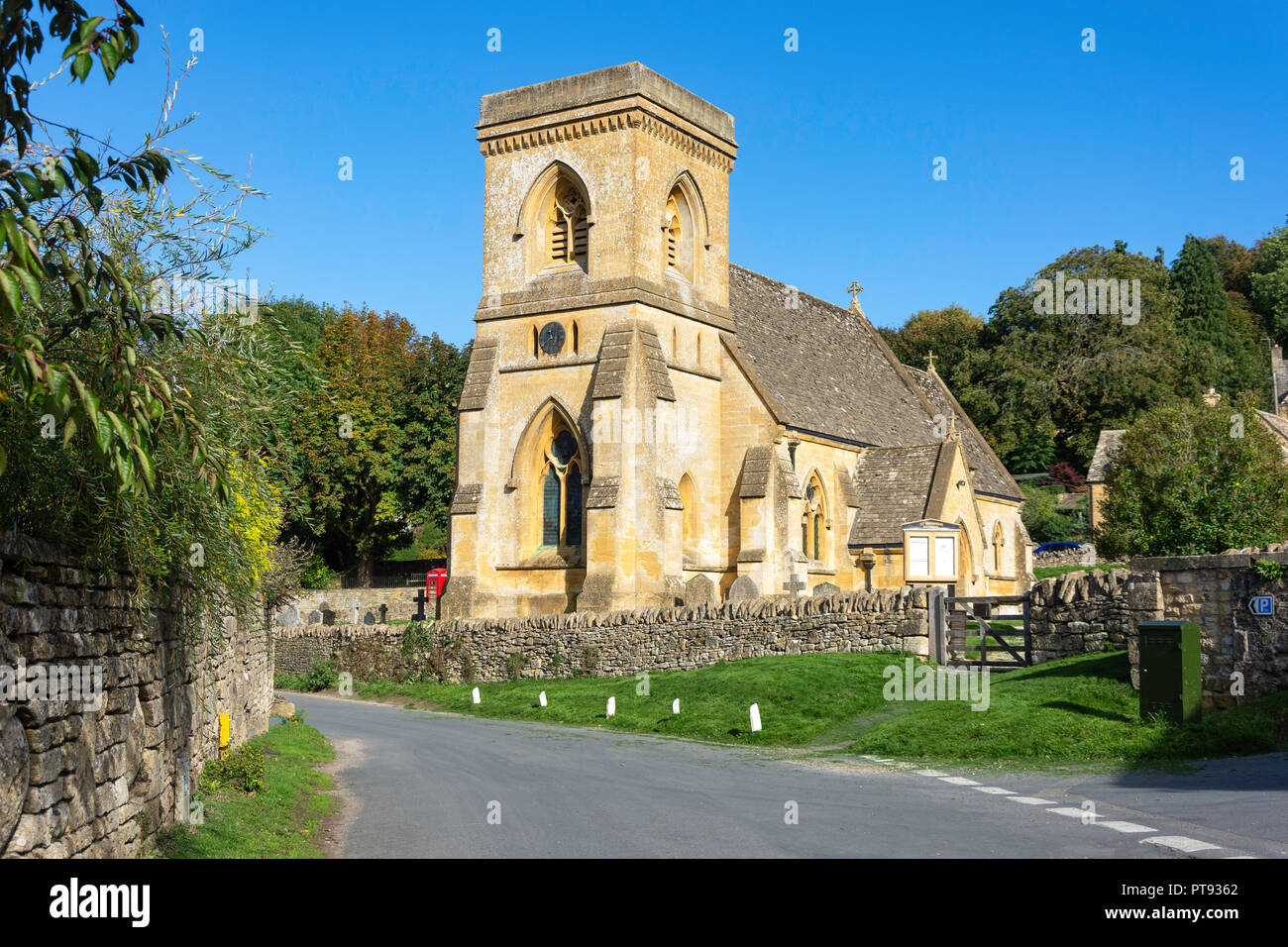 Eglise de St.Barnabas, Snowshill, Gloucestershire, Angleterre, Royaume-Uni Banque D'Images