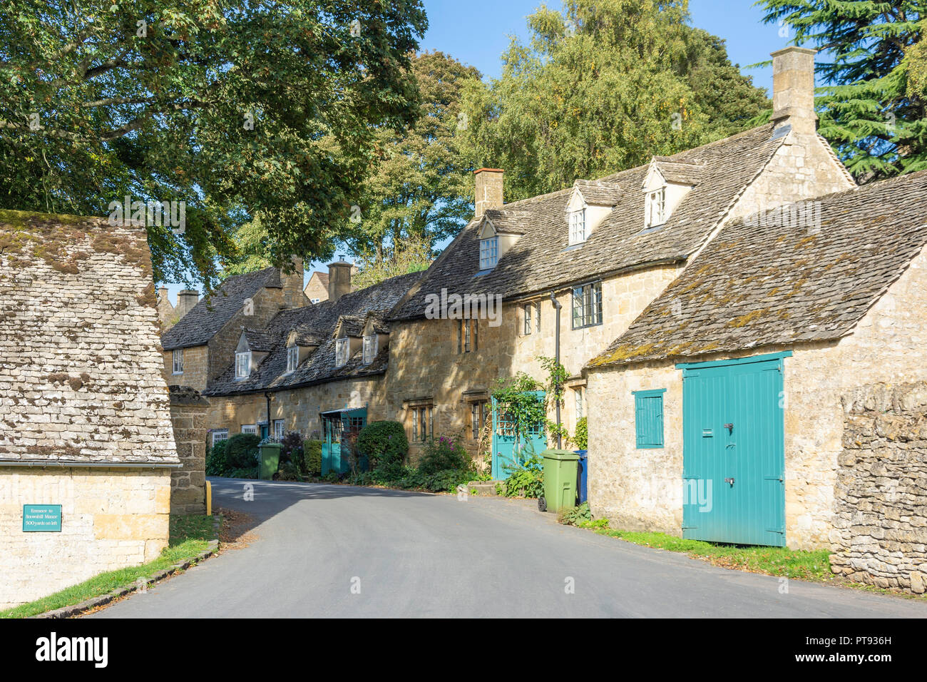 Cottages en pierre de Cotswold, Snowshill, Gloucestershire, Angleterre, Royaume-Uni Banque D'Images