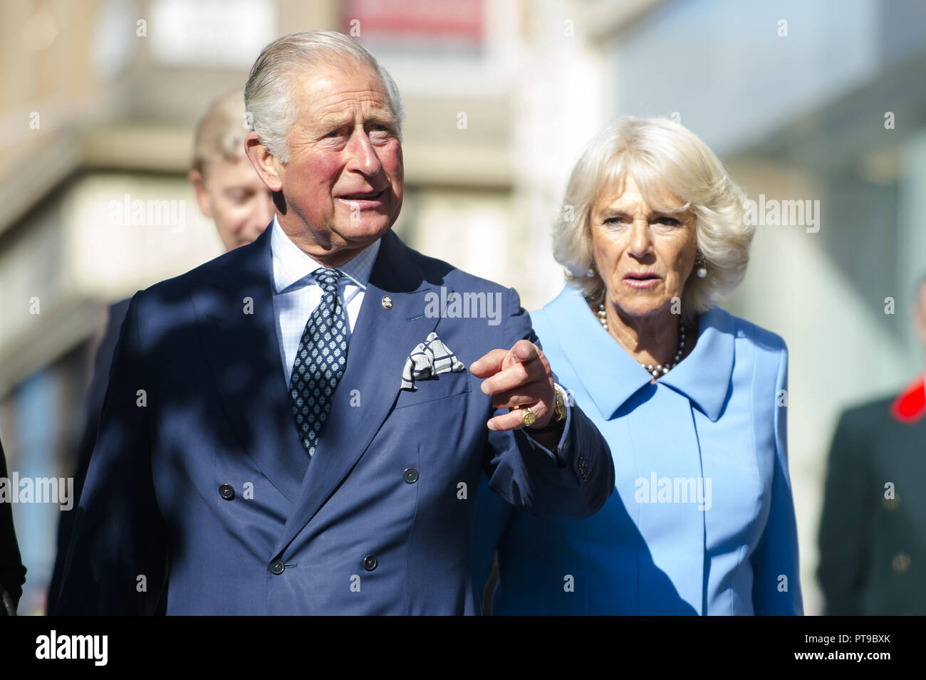 Le Prince Charles et Camilla, Duchesse de Cornouailles visite Mackintosh à Glasgow dans le Willow comprend : le duc si Rothesay, duchesse de Rothesay, le Prince Charles, Camilla, Duchesse de Cornwall où : Glasgow, Royaume-Uni Quand : 07 Septembre 2018 : Crédit d'Euan Cherry/WENN Banque D'Images