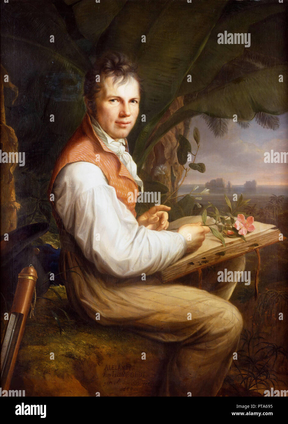 Portrait d'Alexander von Humboldt (1769-1859), 1806. Créateur : Friedrich Georg Weitsch, (1758-1828). Banque D'Images