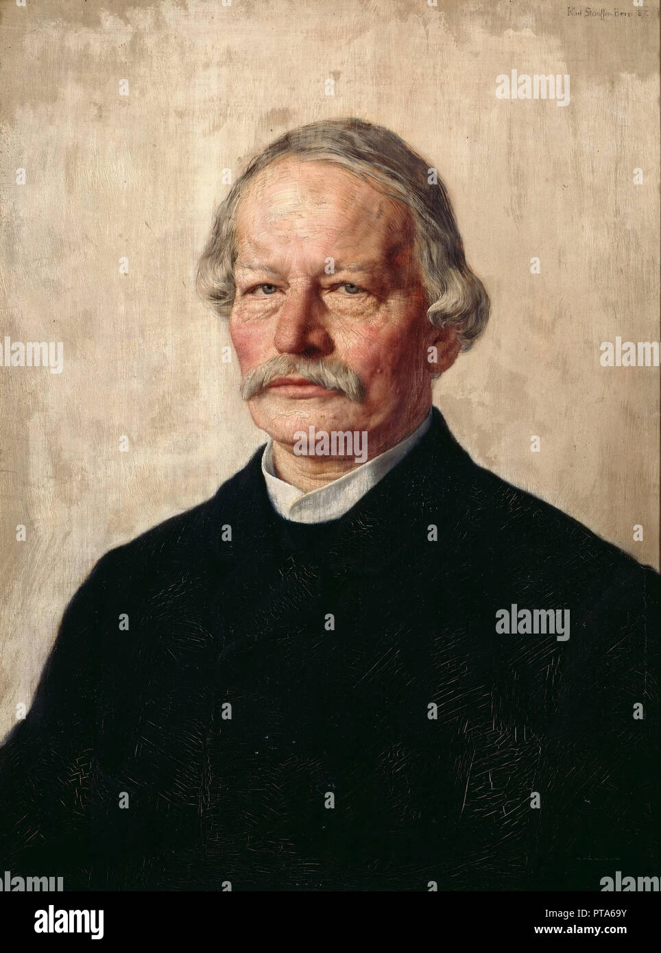 Portrait de Gustav Freytag (1816-1895), 1886-1887. Organisateur : Stauffer-Bern, Karl (1857-1891). Banque D'Images