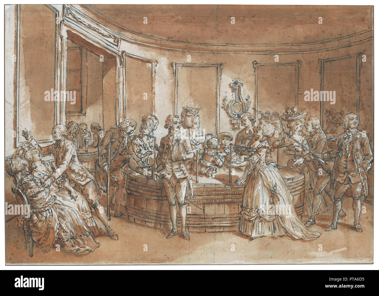 Un fascinant à remous. Organisateur : Desrais, Claude Louis (1746-1816). Banque D'Images