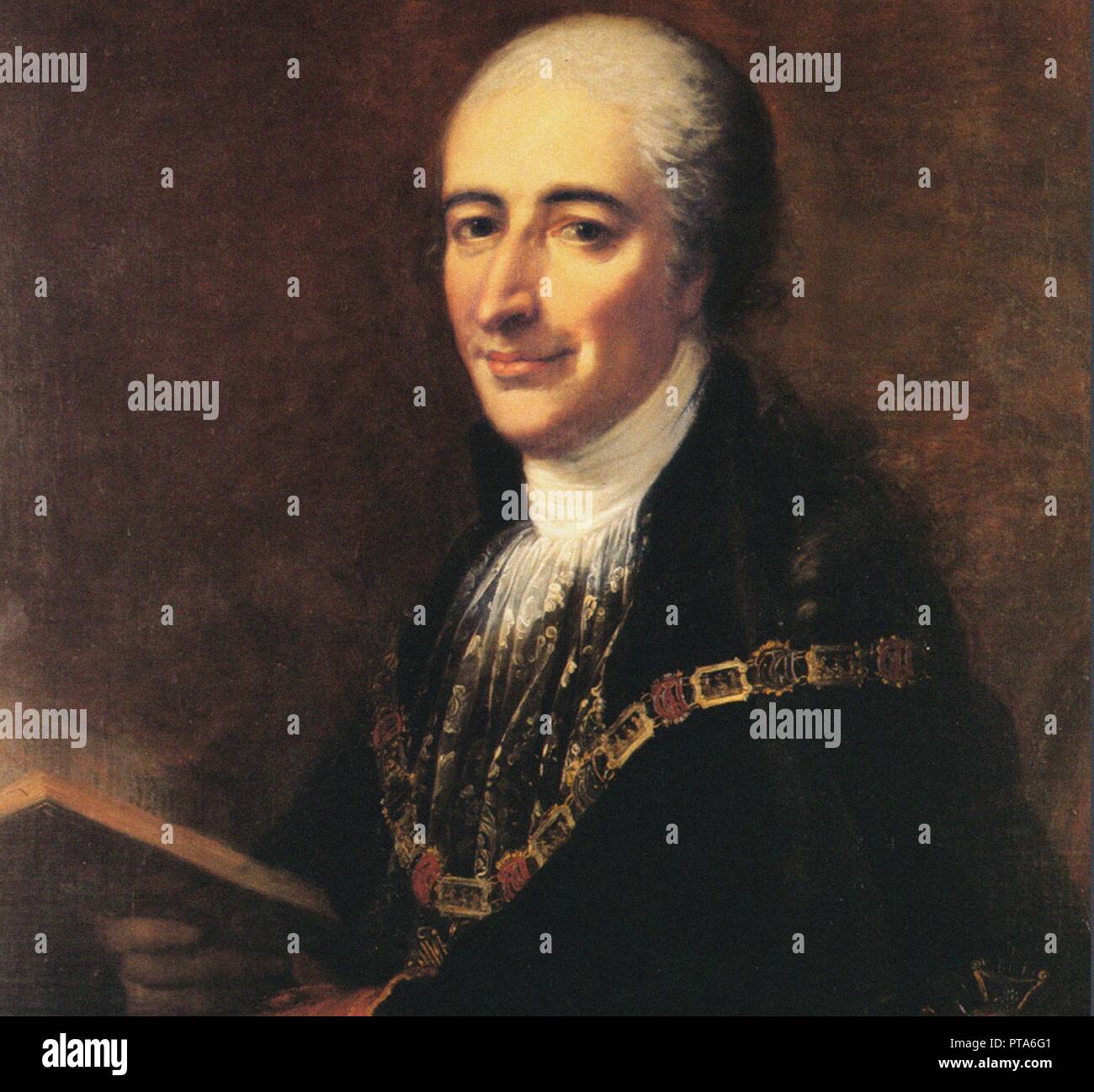 Portrait de Maximilien Joseph Comte von (1759-1838), Montgelas, 1806. Organisateur : Hauber, Joseph, après (1766-1834). Banque D'Images