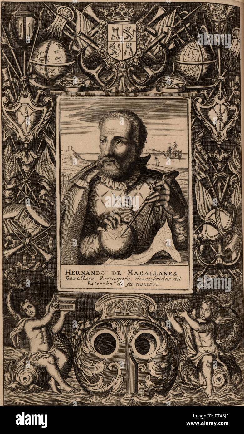 Portrait de Fernand de Magellan (1470-1521), 1624. Organisateur : anonyme. Banque D'Images