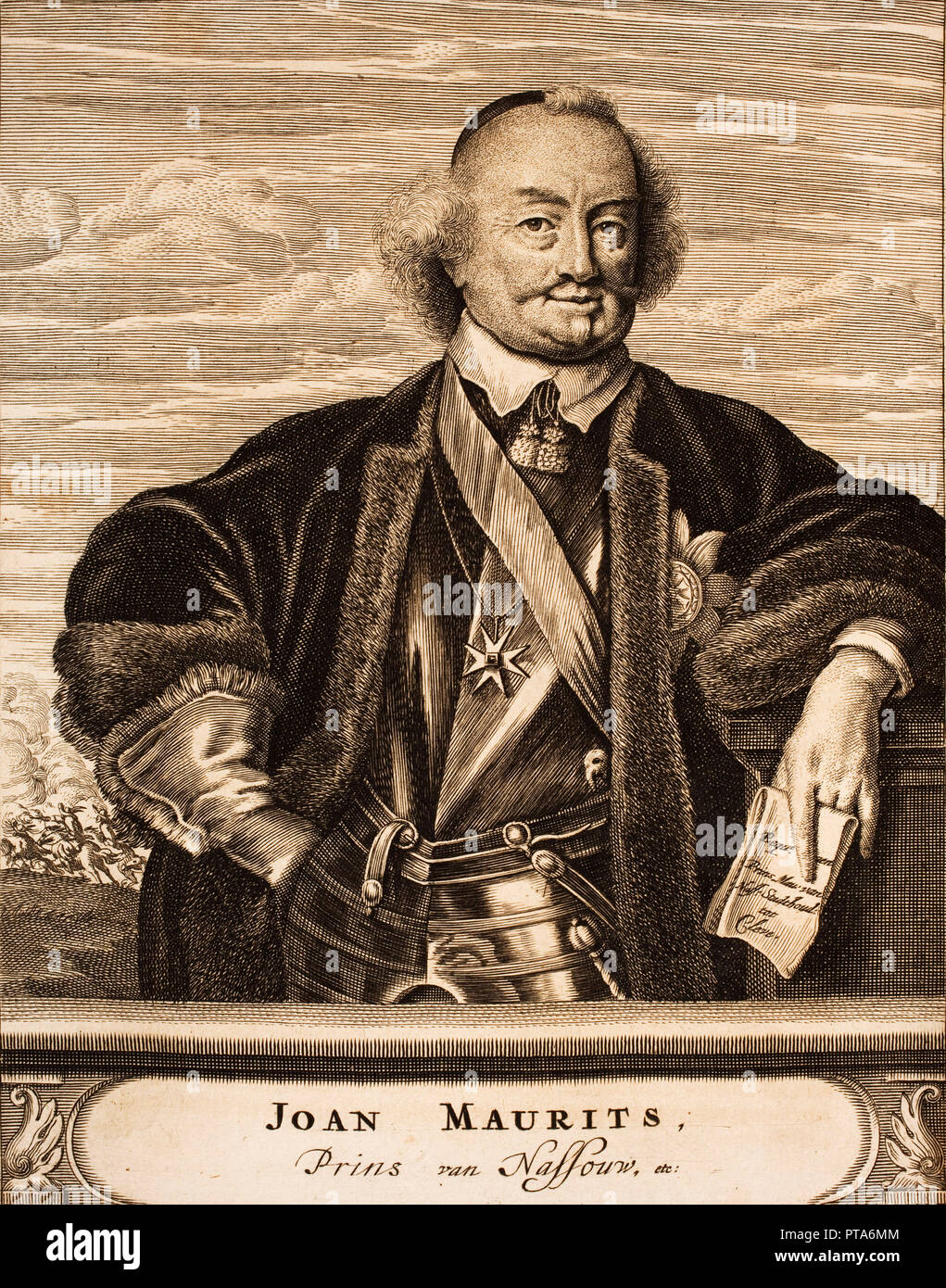 Portrait de John Maurice, Prince de Nassau-Siegen (1604-1679), 1675. Organisateur : anonyme. Banque D'Images