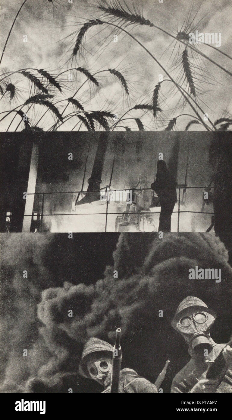 La chimie dans les mains du prolétariat et de la paysannerie, 1933. Créateur : El Lissitzky, (1890-1941). Banque D'Images