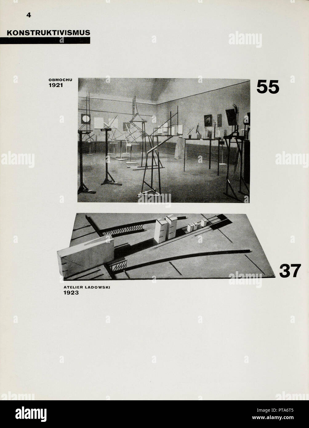 Tableau Peinture El Lissitzky Constructivisme - Toile Sur Cadre - Prêt à Accrocher - Neuf