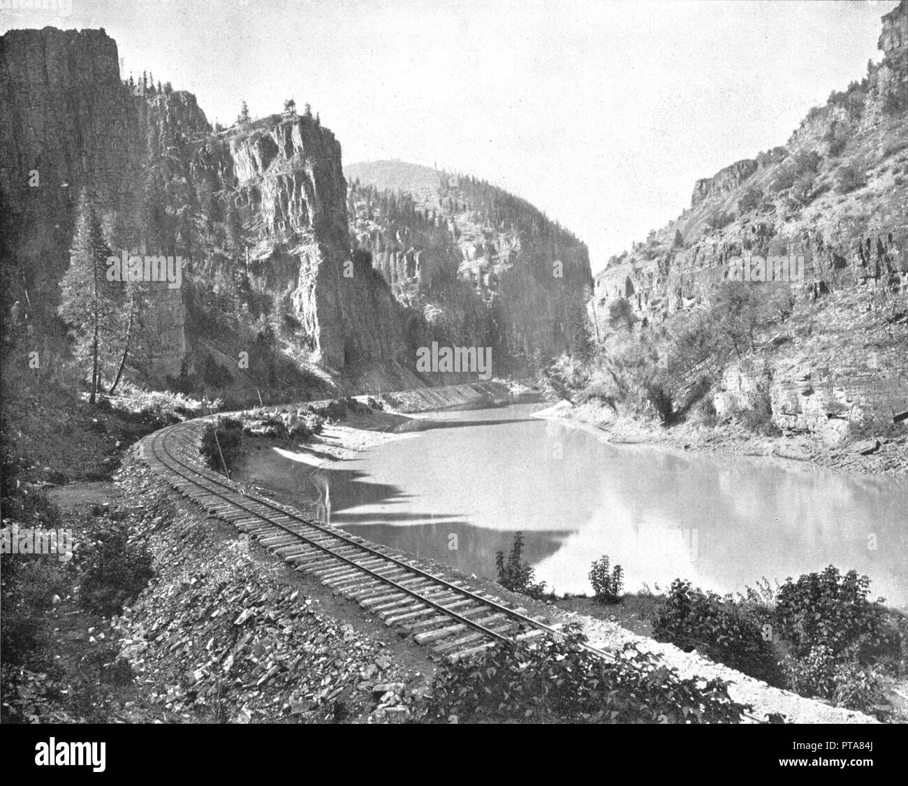 Les falaises de l'écho, le Canyon de la rivière Grand, Colorado, USA, c1900. Créateur : Inconnu. Banque D'Images