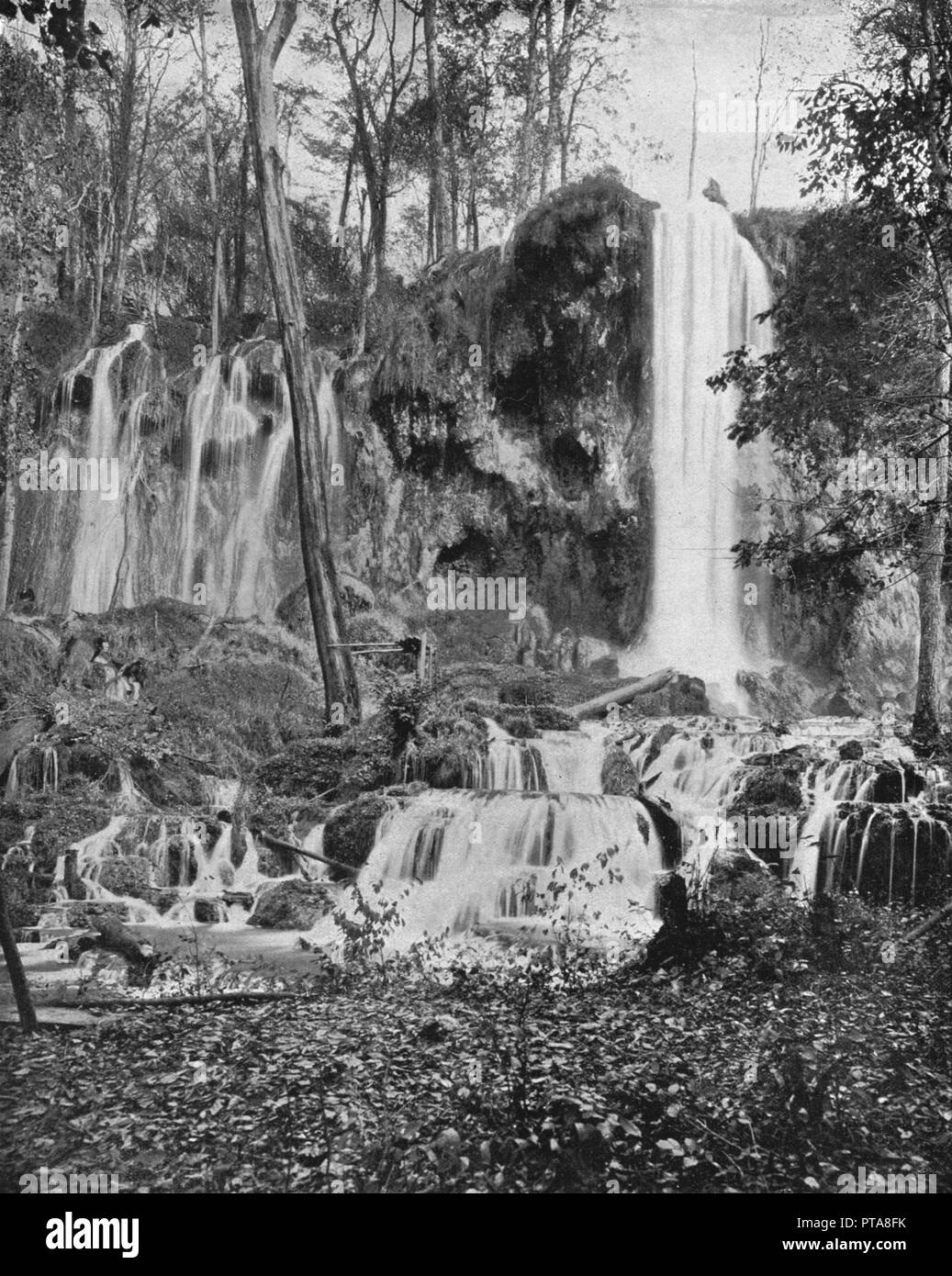 Deer Lick Falls, Mineral Springs, Virginia, USA, c1900. Créateur : Inconnu. Banque D'Images