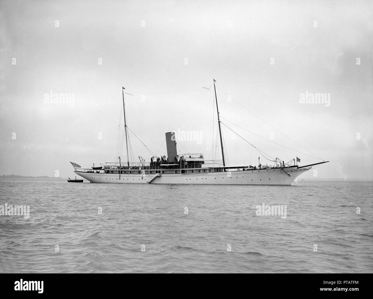 Le yacht à vapeur 'Cassandra', 1913. Créateur : Kirk & Sons de Cowes. Banque D'Images