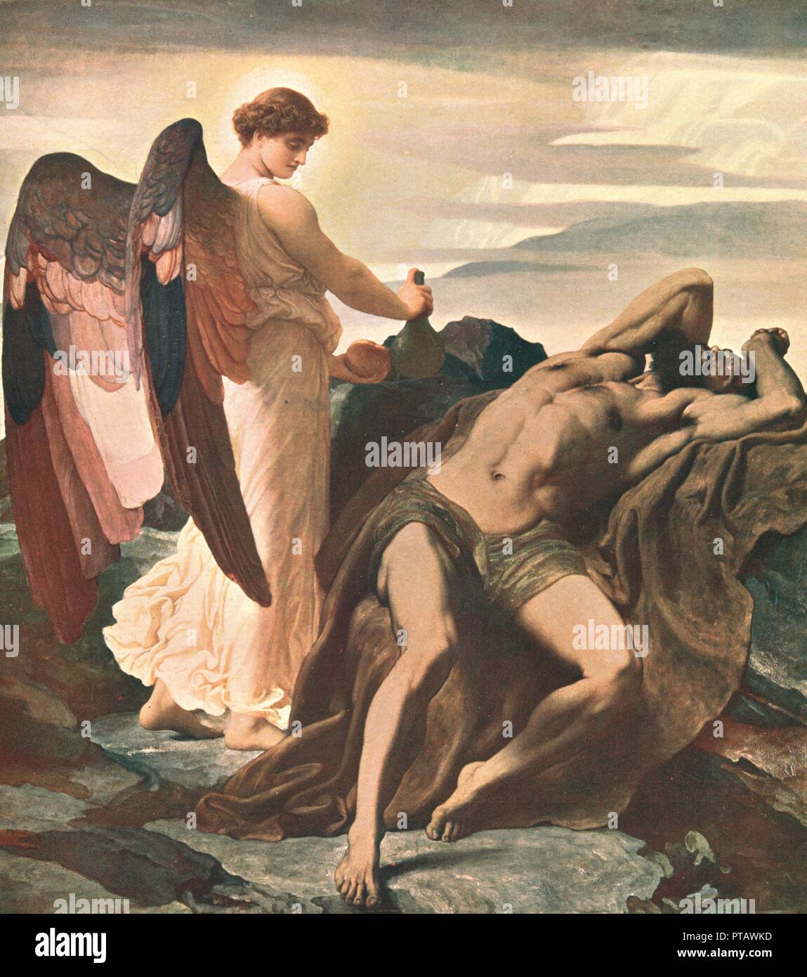 'Elie dans le désert', 1877-1878, (c1902). Créateur : Inconnu. Banque D'Images