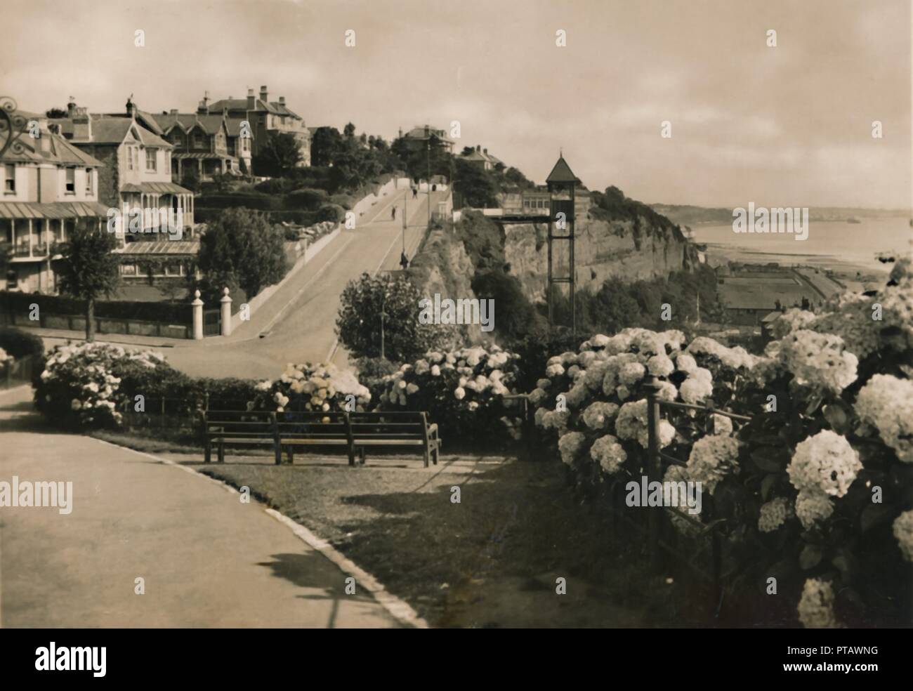 'Cliff Road, Shanklin, I.W.", c1920. Créateur : Inconnu. Banque D'Images