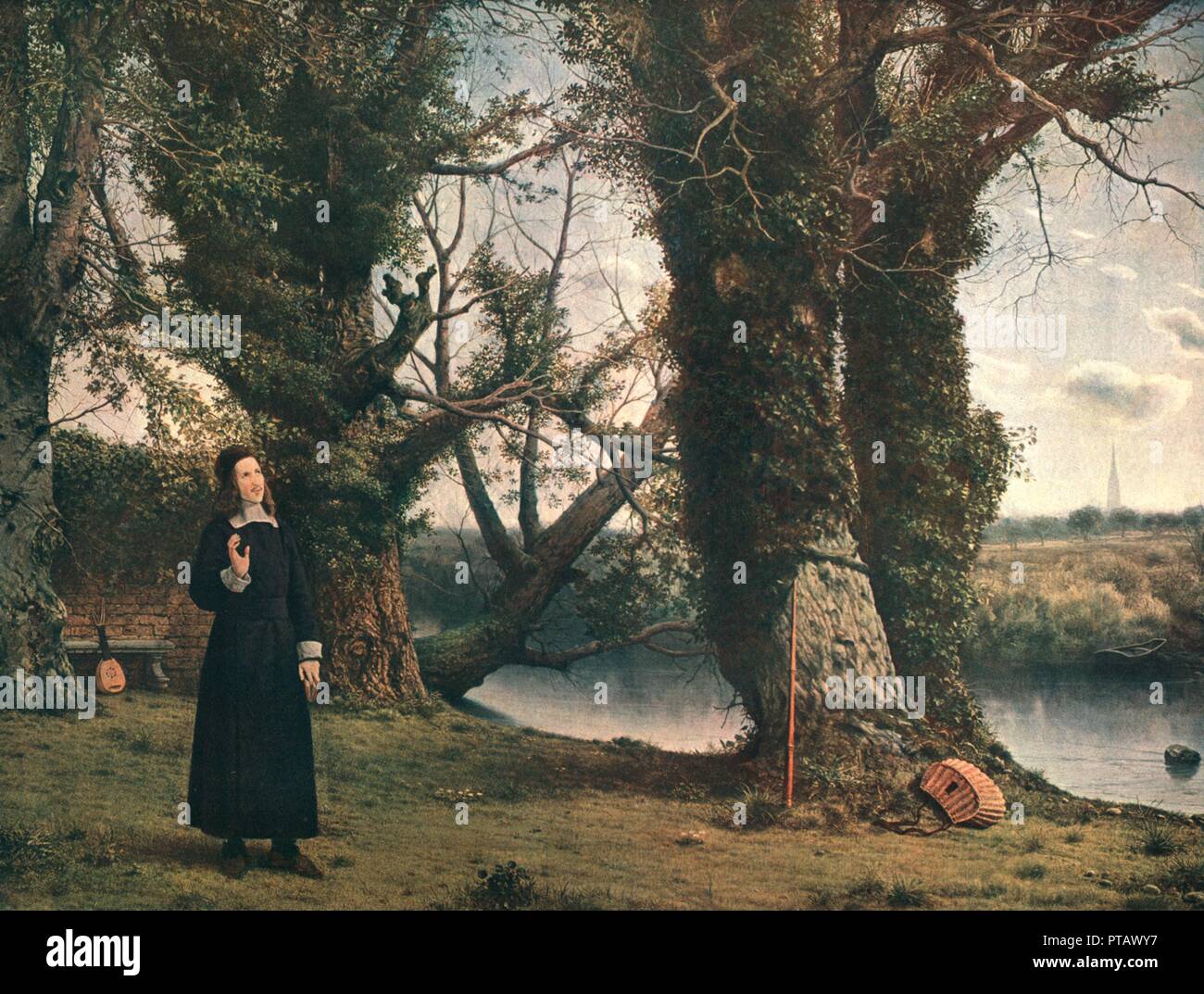 'George Herbert à Bemerton, Salisbury, 1860, c1902). Créateur : Inconnu. Banque D'Images