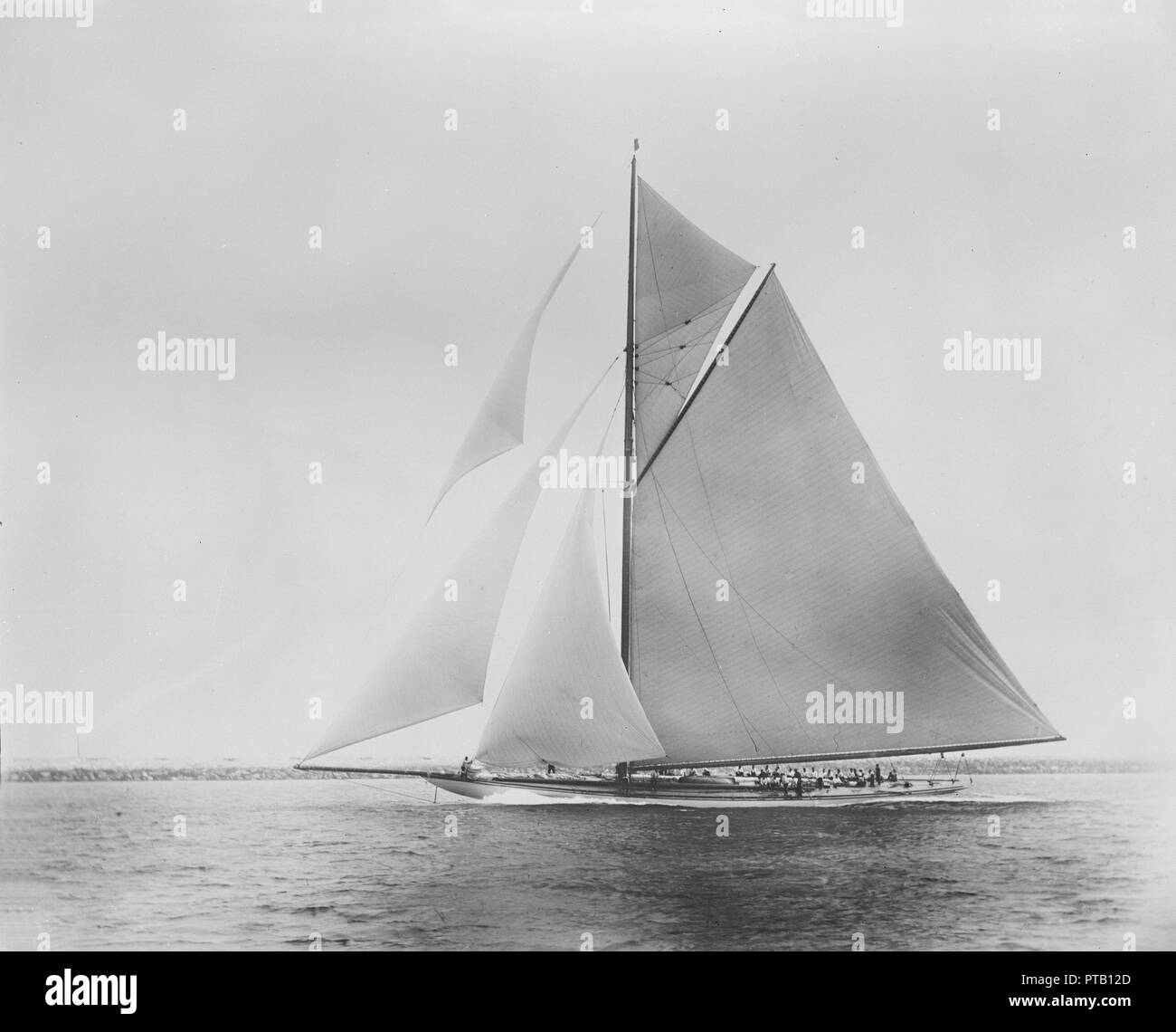 America's Cup challenger 'hamrock III'. Créateur : Kirk & Sons de Cowes. Banque D'Images