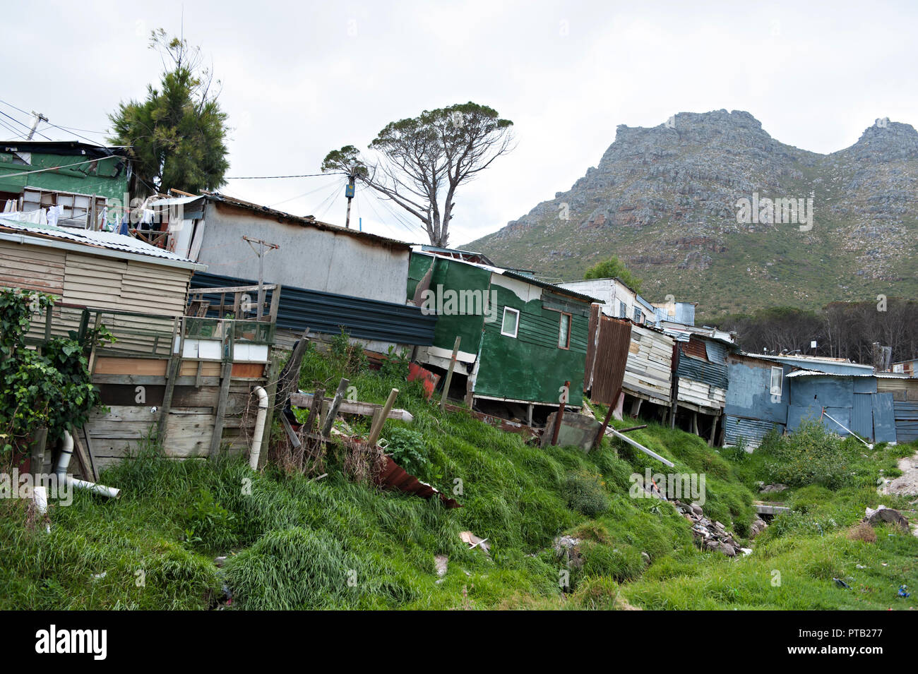 Le canton village d'Imizamo Yethu un bidonville à Hout Bay, Cape Town, Afrique du Sud 2008 Banque D'Images